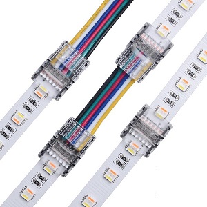 LED Strip Verbinder 6 poloig Strip zu Stripe / Streifen an Kabel