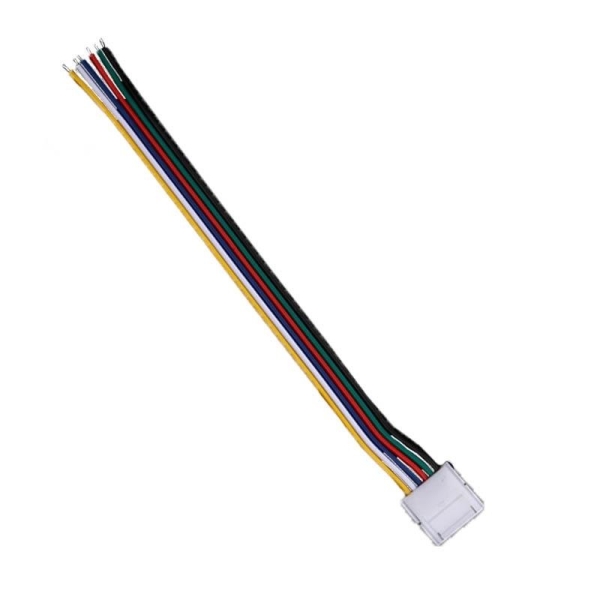 6 PIN LED Strip Streifen Anschluss Adapter Stecker RGB+CCT 6 polig lötfrei