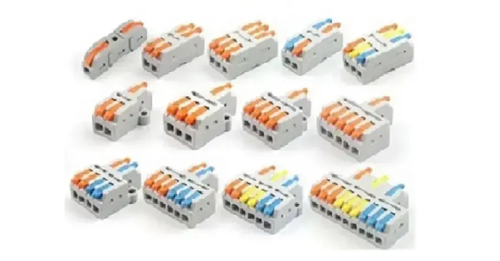 1/2/3 Polig Push-In Kabel Klemmen 