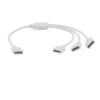 2 PIN LED Y-Kabel Verteiler Splitter 3-fach