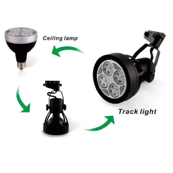 40W Grow LED Lampe Vollspektrum Tracklight