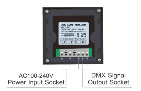 LTECH DX7 WiFi DMX Touch Panel