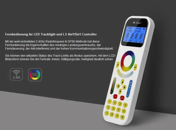 LED Fernbedienung Touch Remote 2.4G LCD Display – Bild 2