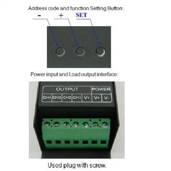 led dmx512 rgb controller rj45