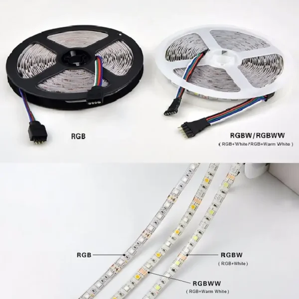 led strip light 12v rgbw smd 5050 60leds m