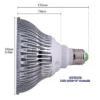 54W LED Grow Pflanzenlampe Vollspektrum E27 6500K – Bild 2