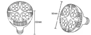 LED Pflanzenlampe 6500K Vollspektrum