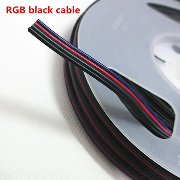 4 pin leiter kabel flachbandkabel litze kuppfer verzinnt 22awg rgb strip ws2812B ws2811 ws2801 light