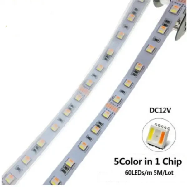 LED Strip 5in1 RGB+CCT 12V SMD 5050 60leds/m