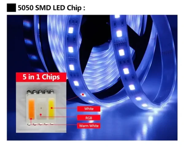 LED Strip 5in1 RGB+CCT 12V SMD 5050 60leds/m