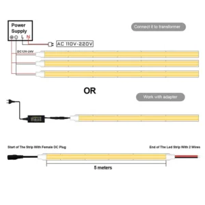 LED COB Strip 12V Warmweiss