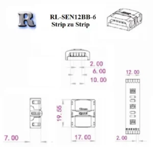 Hippo M Serie Strip zu Strip LED Verbinder 6-polig