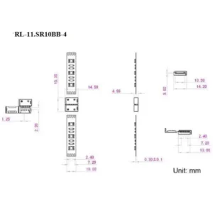 LED Strip Verbinder 4 polig 10mm Masse