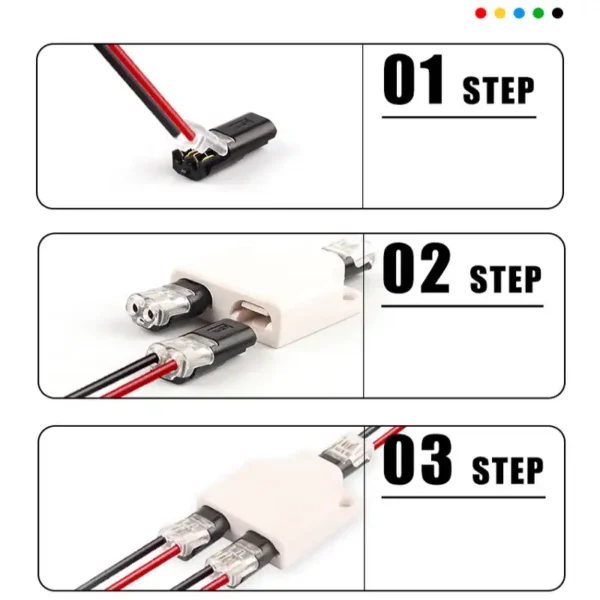 Draht Stecker Set Splitter Box Mit Stecker f r Audio Auto Moto Beleuchtung System 22 18AWG 2 1