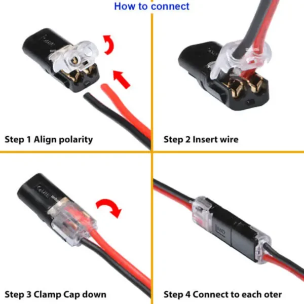 Draht Stecker Set Splitter Box Mit Stecker f r Audio Auto Moto Beleuchtung System 22 18AWG 2 2