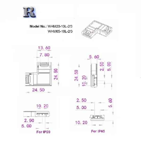 LED Eckverbinder 2 polig