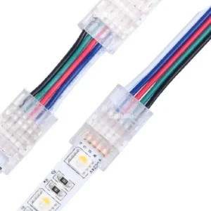 LED Verbinder 5 polig 10mm Kabel an Streifen Stecker