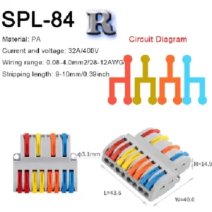 SPL-84 Kabelverbinder 8 Polig