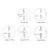 Mini LED Fernbedienung + Controller Dimmer RGBW RGB+CCT Streifen 2.4G – Bild 15