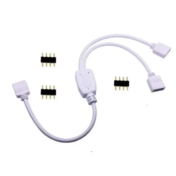 4-PIN LED Y-Kabel 2 RGB Streifen Anschluss