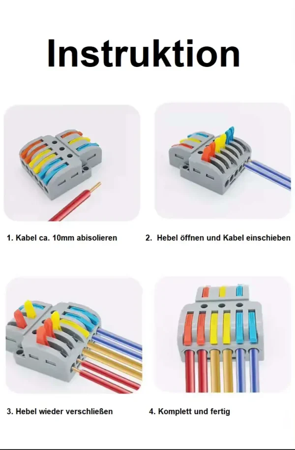 NC-633 Kabelverbinder 3 In 6 Put Abzweigklemme