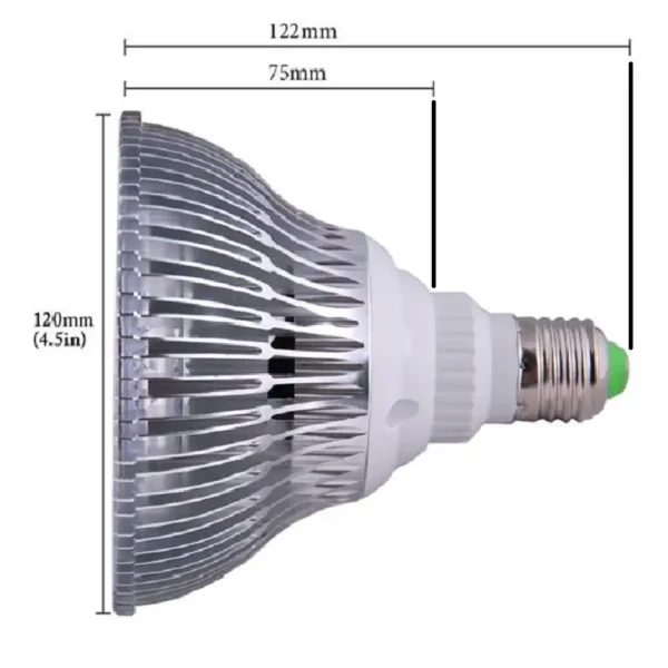 led grow lampe 15w verbrauch pflanzenleucht masse e27