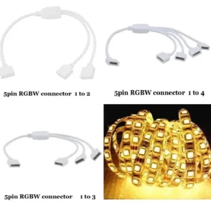 5 PIN LED Strip Splitter Verteiler Kabel 1zu2 1zu3 1zu4 Adapter