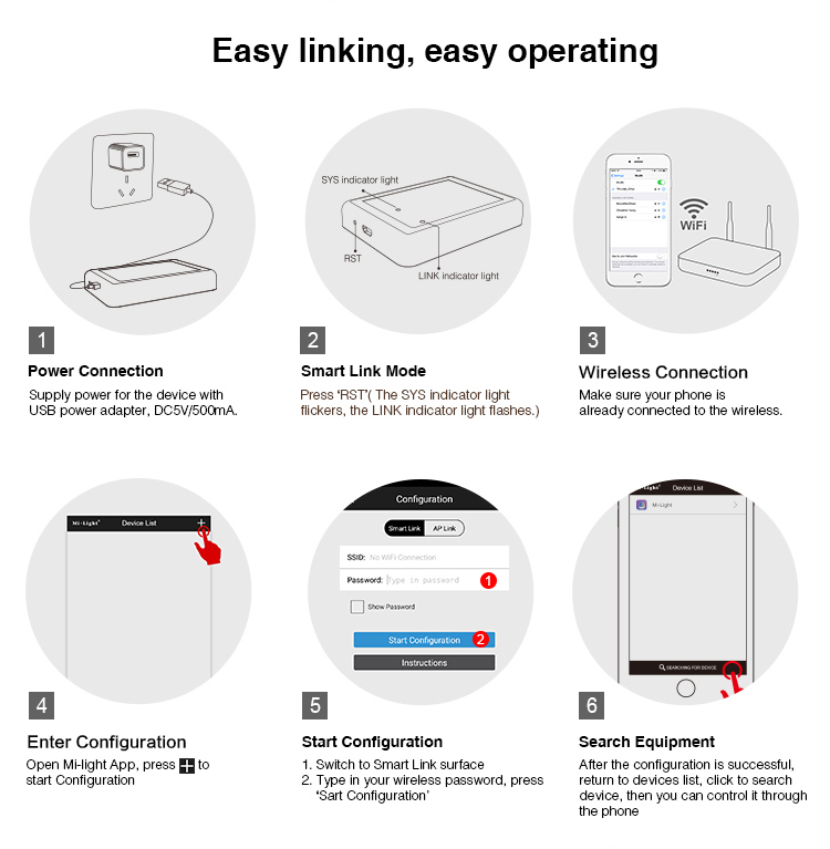 Mi-Light WL-Box1 2.4G WIFI Controller Smartphone WLAN APP IOS LED Streifen Strip 8 Mi-Light WL-Box1 2.4G WIFI Controller Smartphone WLAN APP IOS LED Streifen Strip – Bild 8
