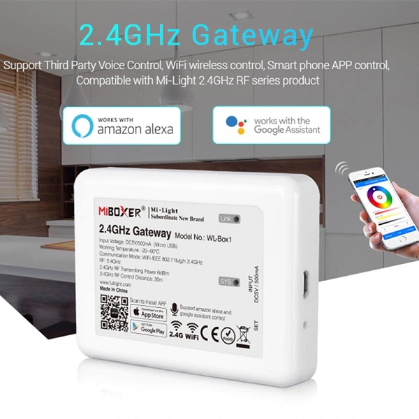 Mi-Light WL-Box1 2.4G WIFI Controller Smartphone WLAN APP IOS LED Streifen Strip