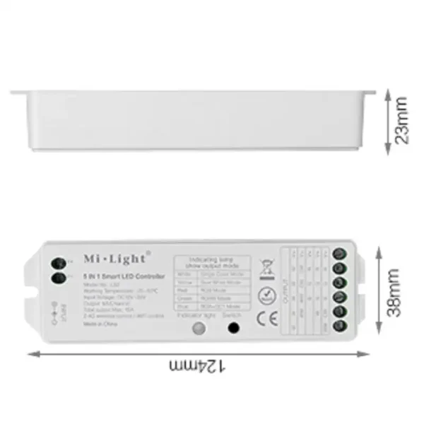 milight ls2 5in1 strip controller 5ch 5 kanal rgb cct masse