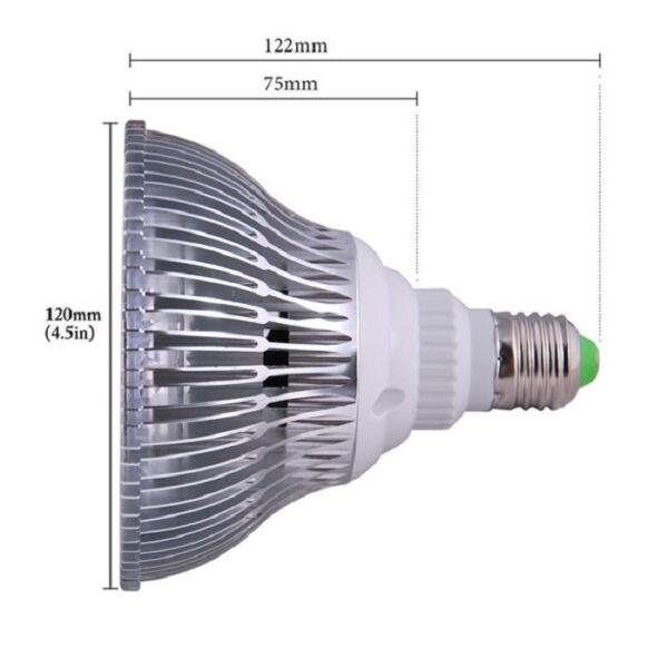 Grow LED Pflanzenlampe 36W Pflanzenlicht Vollspektrum E27 für Zimmerpflanzen