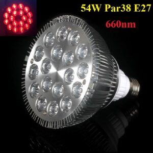 54W LED Lampe Rot 660nm 680nm Spektrum