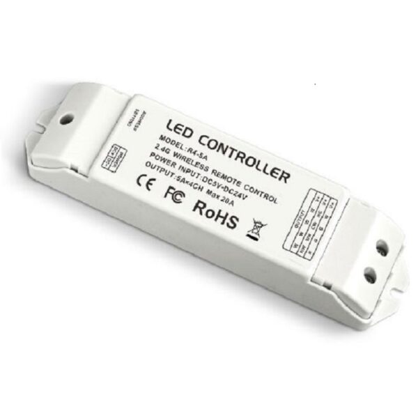 LTECH R4-5A RGBW LED 2.4G WiFi Wireless Strip Streifen Controller T-PWM 20A