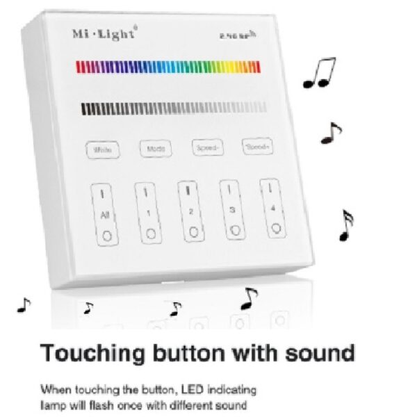 LED Touch Panel 2.4G WIFI RGBW Controller Mi-Light T3